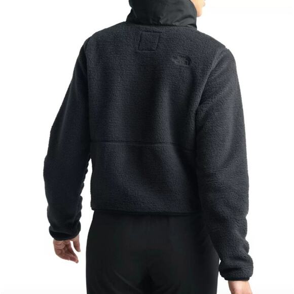 The North Face Dunraven Sherpa Black Crop Jacket Size XS - Picture 2 of 15